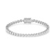 Pulsera Rivière de oro blanco de 18 Kt con diamantes de 1,00 a 5,00 ct