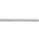 Pulsera Rivière de oro blanco de 18 Kt con diamantes de 1,50 a 3,50 ct