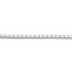 Pulsera Rivière de oro blanco de 18 Kt con diamantes de 1,50 a 3,50 ct