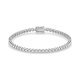 Pulsera Rivière de oro blanco de 18 Kt con diamantes de 1,50 a 3,50 ct