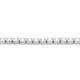 Pulsera Rivière de oro blanco de 18 Kt con diamantes de 1,50 a 3,50 ct