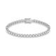Pulsera Rivière de oro blanco de 18 Kt con diamantes de 1,50 a 3,50 ct