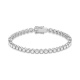 Pulsera Rivière de oro blanco de 18 Kt con diamantes de 1,50 a 3,50 ct
