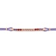 Pulsera Rivière con cadena de oro rosa de 18 Kt con topacio de 0,55 ct