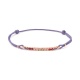 Pulsera Rivière con cadena de oro rosa de 18 Kt con topacio de 0,55 ct