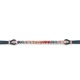Pulsera Rivière con cadena de oro rosa de 18 Kt con topacio de 0,54 ct