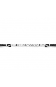 Pulsera Rivière con cadena de oro blanco de 18 Kt con diamantes de 0,49 ct