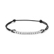 Pulsera Rivière con cadena de oro blanco de 18 Kt con diamantes de 0,49 ct