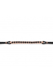 Pulsera Rivière con cadena de oro rosa de 18 Kt con espinela de 0,55 ct