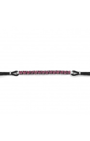 Pulsera Rivière con cadena de oro blanco de 18 Kt con rubí de 0,60 ct