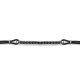 Pulsera Rivière con cadena de oro blanco de 18 Kt con diamantes negros de 0,49 ct