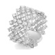 Anillo Alianza de oro blanco de 18 Kt con diamantes de 2,70 ct