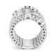 Anillo de oro blanco de 18 Kt con diamantes de 6,00 ct