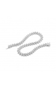 Pulsera Cashmere de oro blanco de 18 Kt con diamantes de 2,25 a 3,50 ct