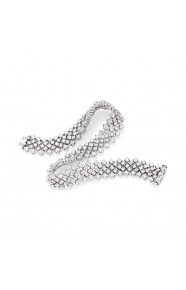 Pulsera Cashmere de oro blanco de 18 Kt con diamantes de 6,75 a 15,35 ct