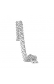 Pulsera Cashmere de oro blanco de 18 Kt con diamantes de 6,50 a 9,10 ct