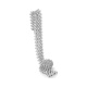 Pulsera Cashmere de oro blanco de 18 Kt con diamantes de 6,50 a 9,10 ct