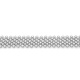 Pulsera Cashmere de oro blanco de 18 Kt con diamantes de 6,50 a 9,10 ct