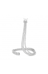Pulsera Rivière de oro blanco de 18 Kt con diamantes de 2,00 ct
