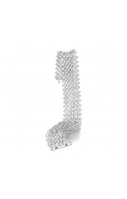 Pulsera Cashmere de oro blanco de 18 Kt con diamantes de 11,50 ct