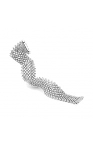 Pulsera Cashmere de oro blanco de 18 Kt con diamantes de 13,85 ct
