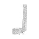 Pulsera Rivière de oro blanco de 18 Kt con diamantes de 8,00 ct