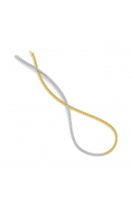 Collar Rivière de oro de 18 Kt con diamantes de 4,30 ct