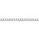 Collar Rivière de oro blanco de 18 Kt con diamantes de 1,30 a 9,50 ct