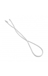 Collar Rivière de oro blanco de 18 Kt con diamantes de 6,00 a 14,20 ct