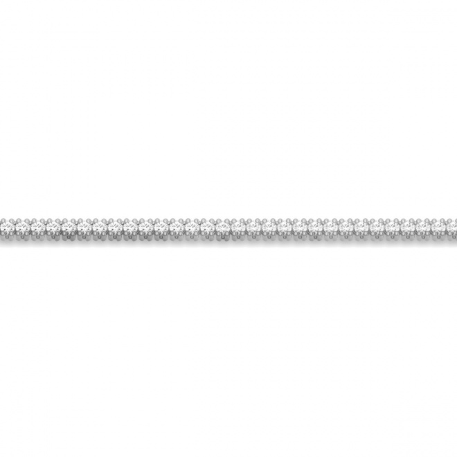 Collar Rivière de oro blanco de 18 Kt con diamantes de 3,50 a 18,00 ct