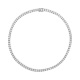 Collar Rivière de oro blanco de 18 Kt con diamantes de 3,50 a 18,00 ct