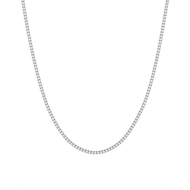 Collar Rivière de oro blanco de 18 Kt con diamantes de 1,40 a 2,90 ct