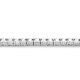 Collar Rivière de oro blanco de 18 Kt con diamantes de 6,00 a 15,50 ct