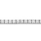 Collar Rivière de oro blanco de 18 Kt con diamantes de 6,00 a 15,50 ct