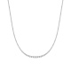 Collar Rivière de oro blanco de 18 Kt con diamantes de 3,00 a 7,10 ct