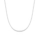 Collar Rivière de oro blanco de 18 Kt con diamantes de 3,00 a 7,10 ct