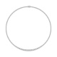 Collar Rivière de oro blanco de 18 Kt con diamantes de 3,00 a 7,10 ct