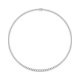 Collar Rivière de oro blanco de 18 Kt con diamantes de 3,00 a 7,10 ct