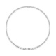 Collar Rivière de oro blanco de 18 Kt con diamantes de 3,00 a 7,10 ct