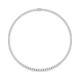 Collar Rivière de oro blanco de 18 Kt con diamantes de 3,00 a 7,10 ct