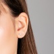 Pendientes Dormilonas de oro blanco de 18 Kt con diamantes de 0,25 a 0,76 ct