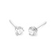 Pendientes Dormilonas de oro blanco de 18 Kt con diamantes de 0,25 a 0,76 ct