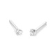 Pendientes Dormilonas de oro blanco de 18 Kt con diamantes de 0,05 a 1,06 ct