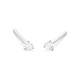 Pendientes Dormilonas de oro blanco de 18 Kt con diamantes de 0,05 a 1,06 ct