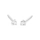 Pendientes Dormilonas de oro blanco de 18 Kt con diamantes de 0,05 a 1,06 ct