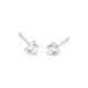 Pendientes Dormilonas de oro blanco de 18 Kt con diamantes de 0,05 a 1,06 ct