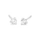 Pendientes Dormilonas de oro blanco de 18 Kt con diamantes de 0,05 a 1,06 ct