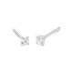 Pendientes Dormilonas de oro blanco de 18 Kt con diamantes de 0,10 a 1,06 ct