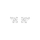 Pendientes Dormilonas de oro blanco de 18 Kt con diamantes de 0,10 a 1,06 ct