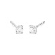 Pendientes Dormilonas de oro blanco de 18 Kt con diamantes de 0,10 a 1,06 ct